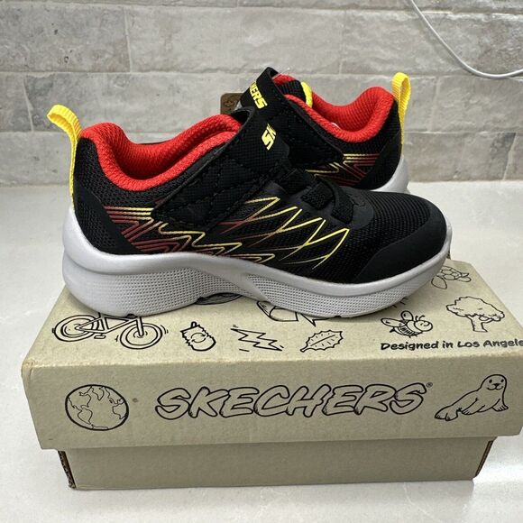 Skechers Microspec - Texlor PS Boys Shoes Size 6 NIB - Picture 4 of 5